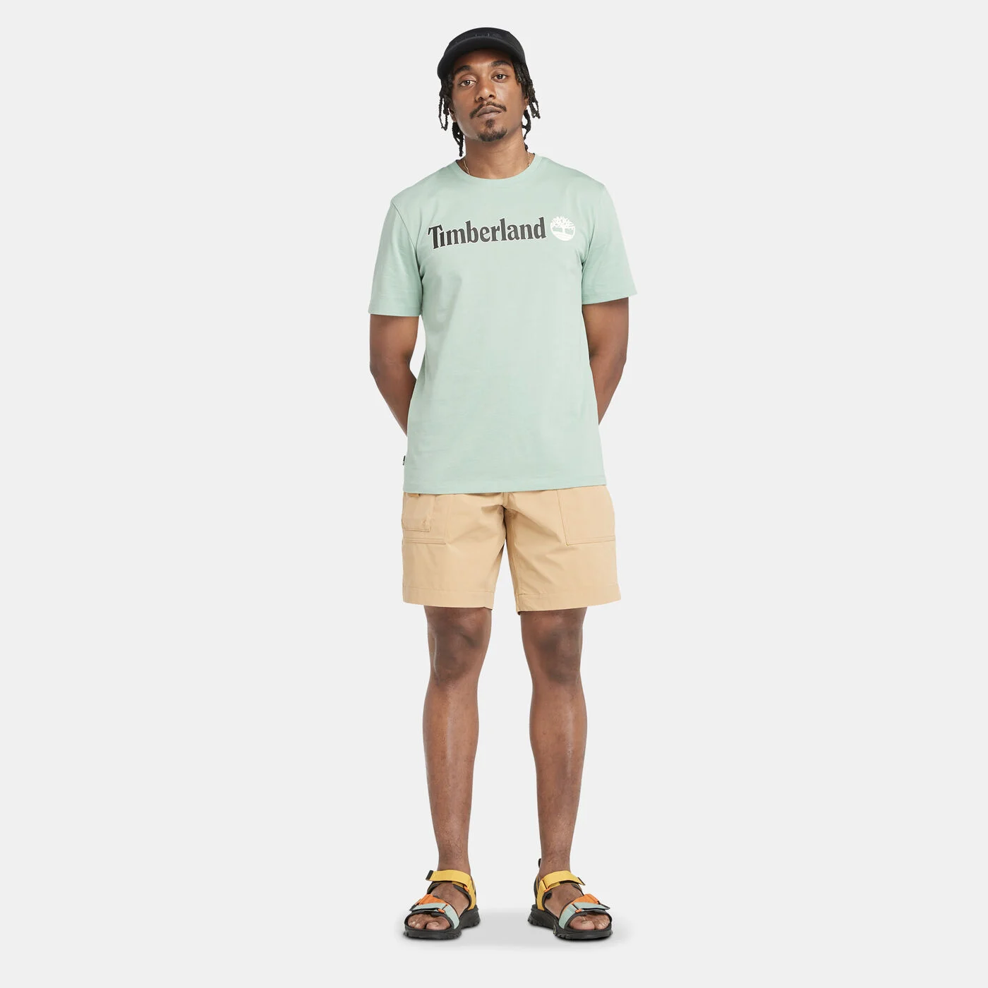 Timberland Linear Logo T-Shirt for MeN - Timberland TB0A5UPQ EW0 - Image 3