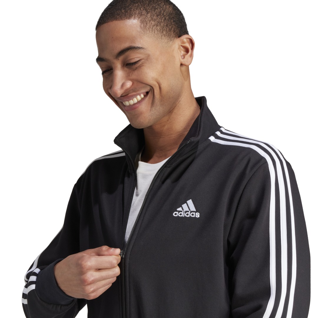 ADIDAS Basic 3-Stripes Fleece Track Suit - Adidas IJ6067 - Image 3